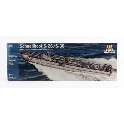 ITALERI BOAT S-BOOT S-26/S-38 MOTOSILURANTE NAVY MILITARY 1945 - Lungh.LENGHT cm 99.9 1/35