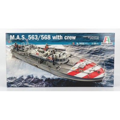 ITALERI BOAT MAS M.A.S. 563/568 MILITARY WITH CREW 1/35