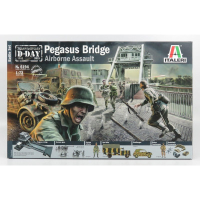 ITALERI ACCESSORIES WAR BATTLE SET PEGASUS BRIDGE AIRBORNE ASSAULT - 75th ANNIVERSARY D-DAY 1944-2019 1/72