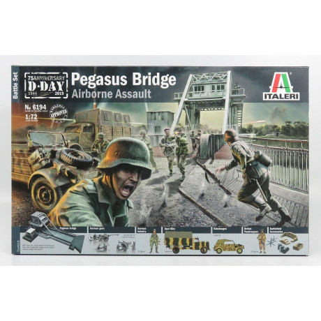 ITALERI ACCESSORIES WAR BATTLE SET PEGASUS BRIDGE AIRBORNE ASSAULT - 75th ANNIVERSARY D-DAY 1944-2019 1/72