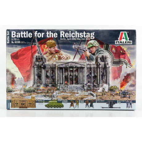 ITALERI ACCESSORIES DIORAMA - WAR BATTLE SET - FOR THE REICHSTAG - BERLIN APRIL 29th / 2nd MAY 1945 1/72