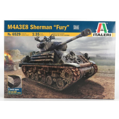 ITALERI AMERICAN LOCOMOTIVE CO. M4A3E8 SHERMAN TANK MILITARY 1944 1/35