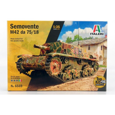 ITALERI MGMC TANK M42 DA 75/18 SEMOVENTE MILITARY 1945 1/35