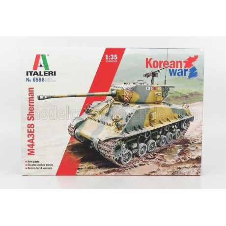 ITALERI TANK M4A3E8 SHERMAN MILTARY KOREAN WAR 1945 1/35