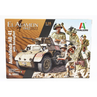 ITALERI TANK AUTOBLINDA AB 41 EL ALAMEIN MILITARY 1942 1/35