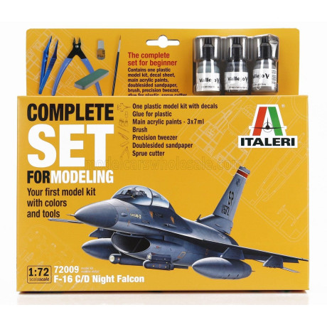 ITALERI LOCKHEED MARTIN F-16C/D FIGHTING NIGHT FALCON CACCIA AIRPLANE 1978 1/72