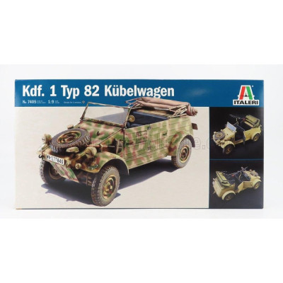 ITALERI VOLKSWAGEN TYPE 82 CABRIOLET OPEN MILITARY 1940 1/9