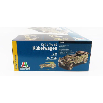 ITALERI VOLKSWAGEN TYPE 82 CABRIOLET OPEN MILITARY 1940 1/9