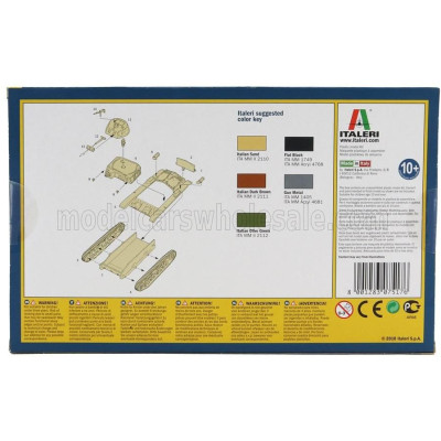 ITALERI IVECO FIAT TANK ANSALDO M13/40 MILITARY 1942 1/72
