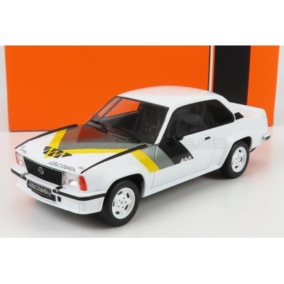 IXO MODELS OPEL ASCONA B 400 1982 - WHITE YELLOW GREY 1/18