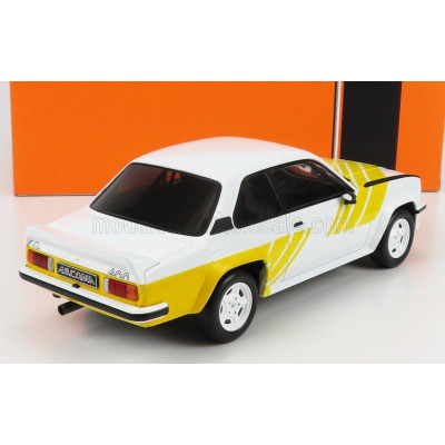IXO MODELS OPEL ASCONA B 400 1982 - WHITE YELLOW 1/18
