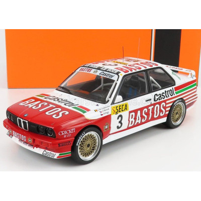 IXO MODELS BMW 3-SERIES M3 (E30) BASTOS N 3 24h SPA 1991 S.DE LIEDEKERKE - V.BERVIG - B.ENGE - WHITE RED 1/18