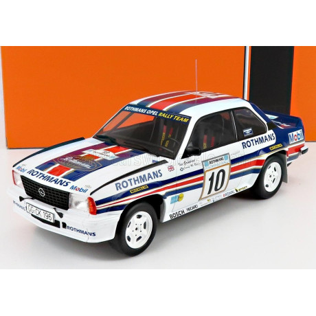 IXO MODELS OPEL ASCONA 400 TEAM ROTHMANS N 10 RALLY ACROPOLIS 1982 J.McRAE - I.GRINDROD - WHITE BLUE RED 1/18