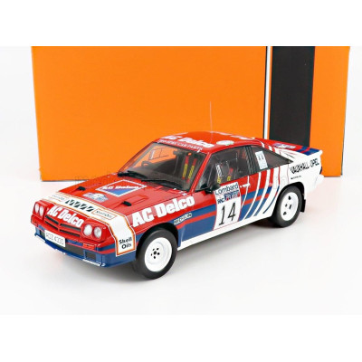 IXO MODELS OPEL MANTA B 400 N 14 RALLY RAC LOMBARD 1985 J.McRAE - I.GRINDROD - RED BLUE WHITE 1/18