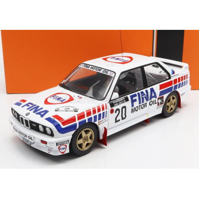 IXO MODELS BMW 3-SERIES M3 (E30) TEAM BMW FINA N 20 RALLY 1000 LAKES 1989 M.DUEZ - A.LOPES - WHITE RED BLUE 1/18