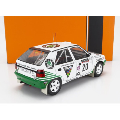 IXO MODELS ŠKODA FELICIA N 20 RALLY RAC LOMBARD 1995 S.BLOMQVIST - B.MELANDER - WHITE GREEN 1/18