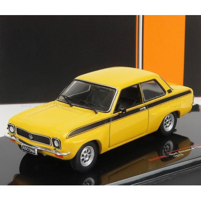 IXO MODELS OPEL ASCONA A TUNING 1973 - YELLOW BLACK 1/43