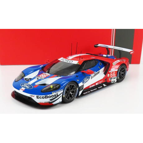 IXO MODELS FORD USA GT 3.5L TURBO V6 TEAM FORD CHIP GANASSI UK N 66 WINNER GTLM CLASS 24h DAYTONA 2017 D.MULLER - J.HAND - S.BOU