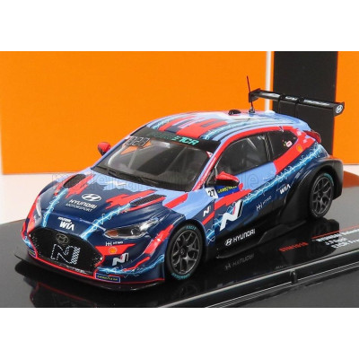 IXO MODELS HYUNDAI VELOSTER N 27 ETCR SEASON 2021 L.FILIPPI - 2 TONE BLUE RED 1/43