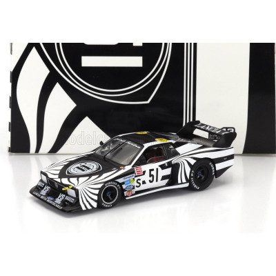 IXO MODELS LANCIA BETA MONTECARLO TURBO N 51 6h SILVERSTONE 1979 RICCARDO PATRESE - WALTER ROHRL - BLACK WHITE 1/43