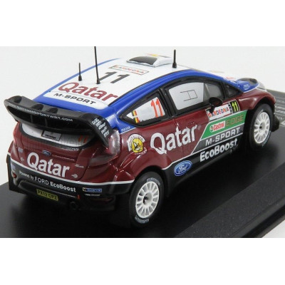 IXO MODELS FORD ENGLAND FIESTA RS WRC N 11 RALLY SARDEGNA ITALY 2013 T.NEUVILLE - N.GILSOUL - BORDEAUX BLUE  WHITE 1/43