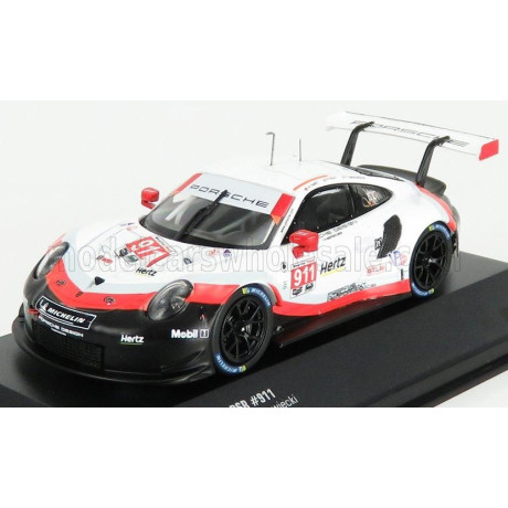 IXO MODELS PORSCHE 911 991 RSR PORSCHE GT TEAM N 911 24h DAYTONA 2018 F.MAKOWIECKIE - P.PILET - N.TANDY - WHITE BLACK RED 1/43