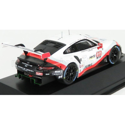 IXO MODELS PORSCHE 911 991 RSR PORSCHE GT TEAM N 911 24h DAYTONA 2018 F.MAKOWIECKIE - P.PILET - N.TANDY - WHITE BLACK RED 1/43