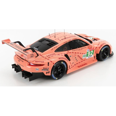 IXO MODELS PORSCHE 911 991 RSR TEAM PORSCHE GT N 92 WINNER LMGTE PRO PINK PIG TRIBUTE 24h LE MANS 2018 MICHEAL CHRISTENSEN - KEV