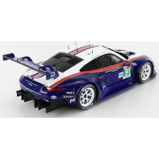 IXO MODELS PORSCHE 911 991 RSR PORSCHE GT TEAM N 91 2nd LMGTE PRO 24h LE MANS 2018 R.LIETZ - G.BRUNI - F.MAKOWIECKI - BLUE WHITE