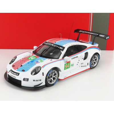 IXO MODELS PORSCHE 911 991 RSR 4.0L FLAT-6 PORSCHE GT TEAM N 94 24h LE MANS 2019 S.MULLER - M.JAMINET - D.OLSEN - WHITE BLUE RED