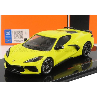IXO MODELS CHEVROLET CORVETTE C8 STINGRAY COUPE 2020 - YELLOW 1/43