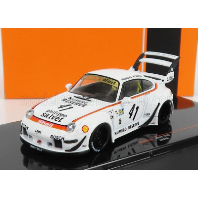 IXO MODELS PORSCHE 911 993 RWB LBWK N 41 RACING 1996 - WHITE 1/43