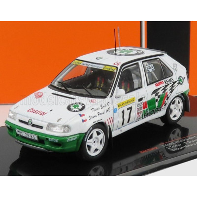 IXO MODELS ŠKODA FELICIA N 17 RALLY MONTECARLO 1996 E.TRINER - P.STANC - WHITE GREEN 1/43