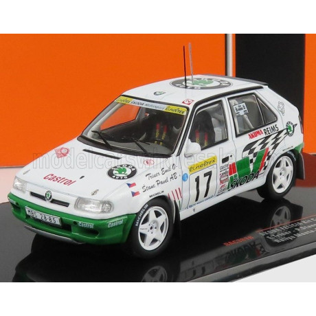 IXO MODELS ŠKODA FELICIA N 17 RALLY MONTECARLO 1996 E.TRINER - P.STANC - WHITE GREEN 1/43