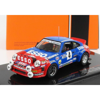 IXO MODELS PORSCHE 911SC (night version) N 4 RALLY MONTECARLO 1982 G.FREQUELIN - J.F.FAUCHILLE - BLUE RED 1/43