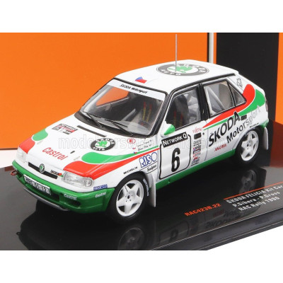 IXO MODELS ŠKODA FELICIA TEAM ŠKODA MOTORSPORT N 6 RALLY RAC LOMBARD 1996 P.SIBERA - P.GROSS - WHITE RED 1/43