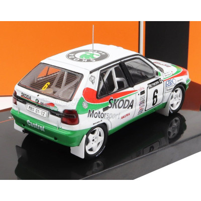 IXO MODELS ŠKODA FELICIA TEAM ŠKODA MOTORSPORT N 6 RALLY RAC LOMBARD 1996 P.SIBERA - P.GROSS - WHITE RED 1/43