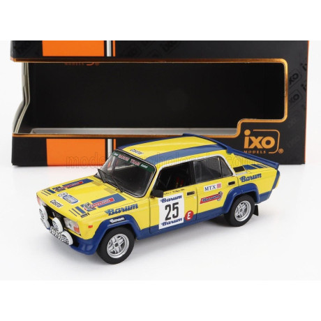 IXO MODELS LADA FIAT 2105 MTX (night version) N 25 RALLY BARUM 1983 MIROSLAV LANK - MILOS TYCE - YELLOW BLUE 1/43