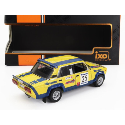 IXO MODELS LADA FIAT 2105 MTX (night version) N 25 RALLY BARUM 1983 MIROSLAV LANK - MILOS TYCE - YELLOW BLUE 1/43
