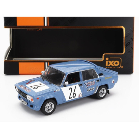 IXO MODELS LADA FIAT 2105 VFTS N 26 RALLY PRIBRAM 1986 JAN RAKOTTYAI - EMIL SLAVIK - LIGHT BLUE 1/43