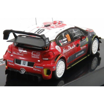 IXO MODELS CITROEN C3 WRC ABU DHABI N 10 RALLY MONTECARLO 2018 K.MEEKE - P.NAGLE - RED WHITE GREY 1/43