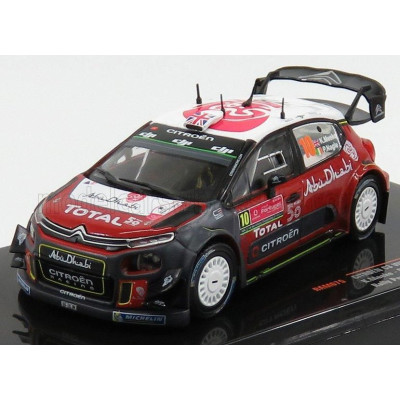IXO MODELS CITROEN C3 WRC ABU DHABI N 10 RALLY PORTUGAL 2018 K.MEEKE - P.NAGLE - RED GREY 1/43