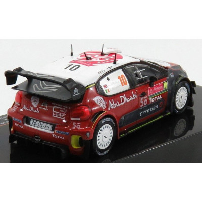 IXO MODELS CITROEN C3 WRC ABU DHABI N 10 RALLY PORTUGAL 2018 K.MEEKE - P.NAGLE - RED GREY 1/43