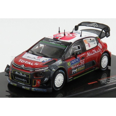 IXO MODELS CITROEN C3 WRC ABU DHABI N 10 RALLY FINLAND 2018 M.OSTBERG - T.ERIKSEN - RED GREY 1/43