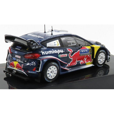 IXO MODELS FORD ENGLAND FIESTA WRC RED BULL N 3 RALLY FINLAND 2018 T.SUNINEN - M.MARKKULA - BLUE WHITE YELLOW RED 1/43