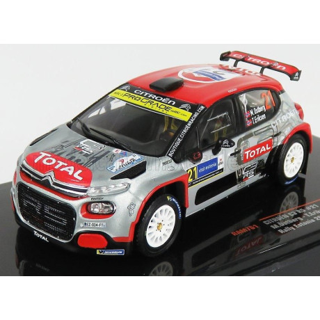 IXO MODELS CITROEN C3 R5 N 21 RALLY ESTONIA 2020 M.OSTBERG - T.ERIKSEN - GREY RED BLACK 1/43