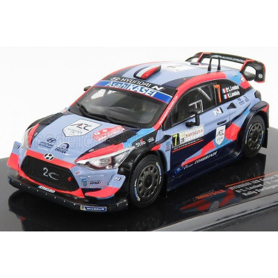 IXO MODELS HYUNDAI i20 COUPE WRC N 7 RALLY SARDEGNA 2020 P.L.LOUBET - V.LANDAIS - LIGHT BLUE RED BLACK 1/43