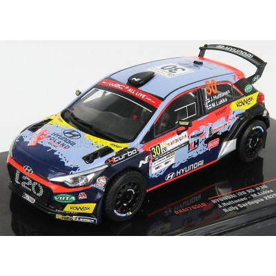 IXO MODELS HYUNDAI i20 R5 N 30 RALLY SARDEGNA ITALY 2020 J.HUTTUNEN - M.LUKKA - 2 TONE BLUE RED 1/43