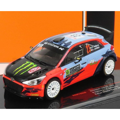 IXO MODELS HYUNDAI i20 WRC COUPE MONSTER N 23 RALLY MONTECARLO 2021 O.SOLBERG - A.JOHNSTON - 2 TONE BLUE RED BLACK 1/43