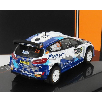 IXO MODELS FORD ENGLAND FIESTA R5 MKII N 23 WINNER WRC2 RALLY ACROPOLIS 2021 N.GRYAZIN - K.ALEKSANDROV - WHITE BLUE 1/43
